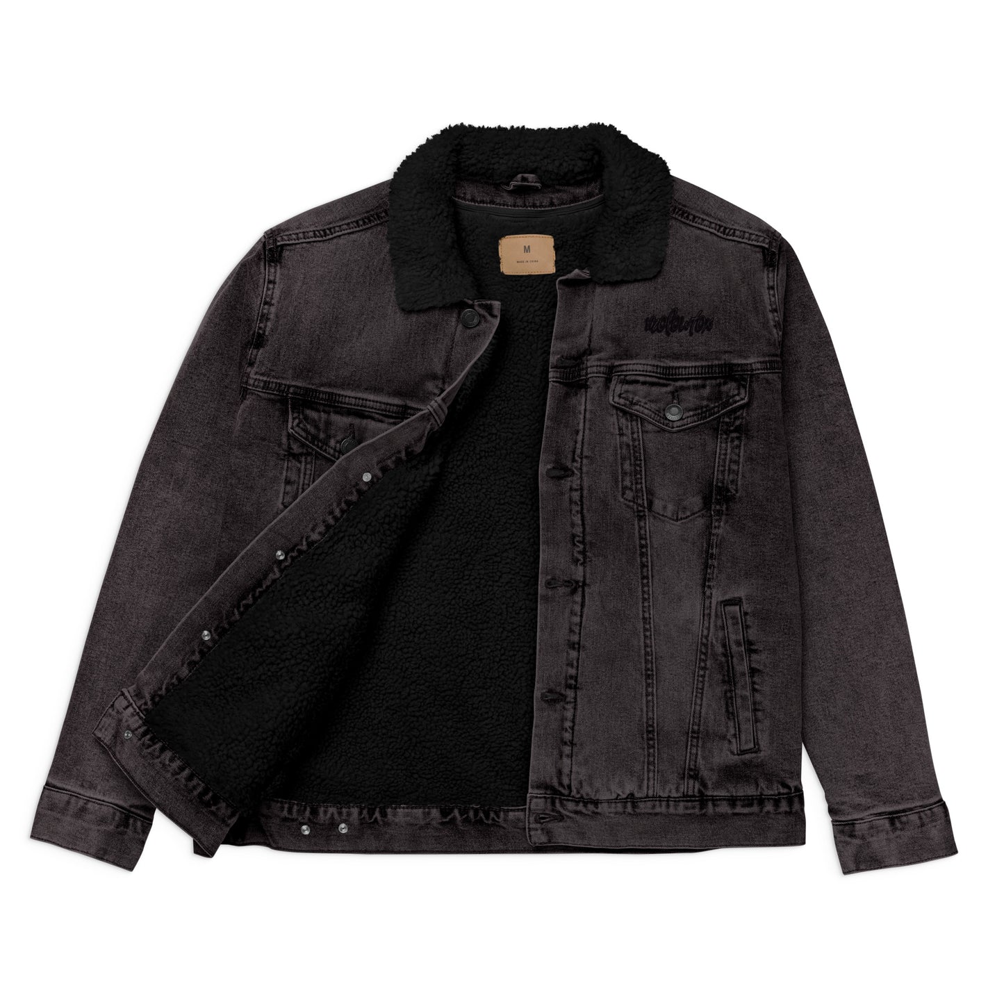 Veste en jean noir