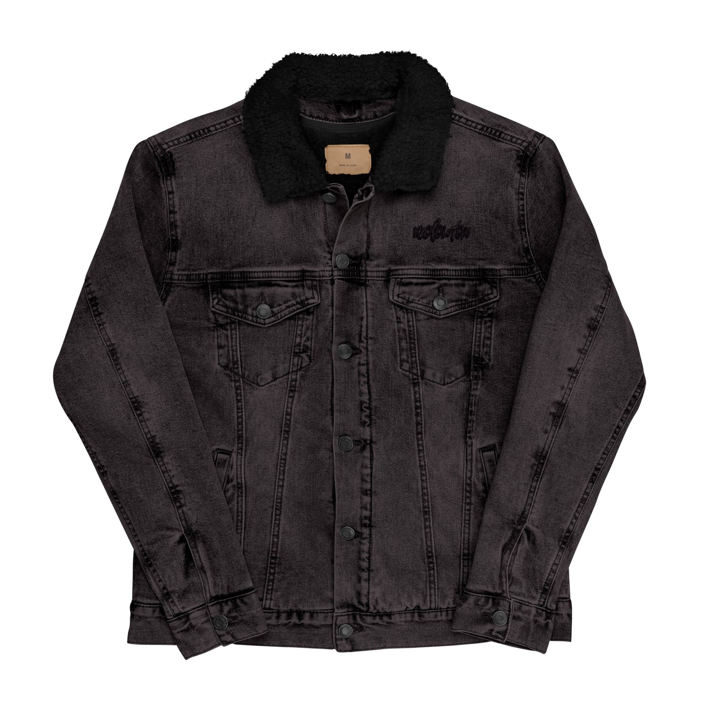 Veste en jean noir