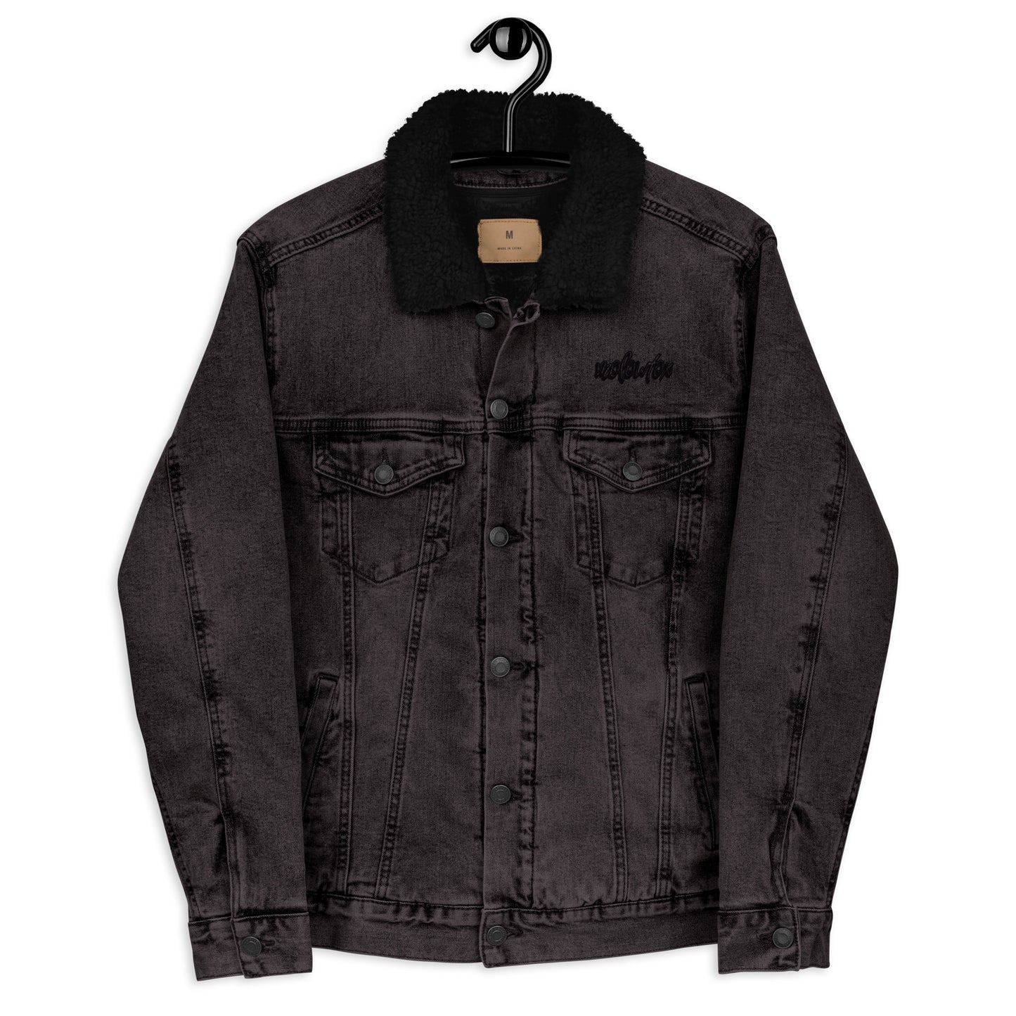 Veste en jean noir