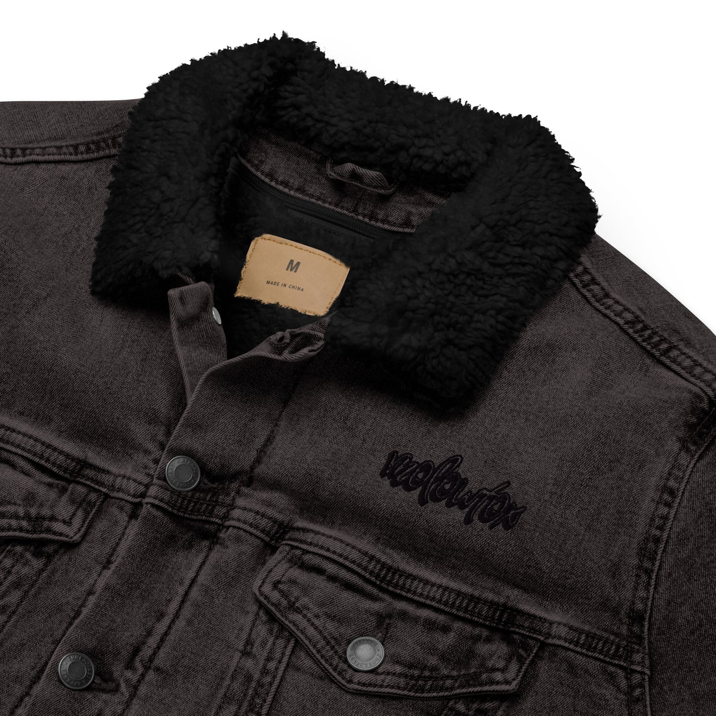 Veste en jean noir